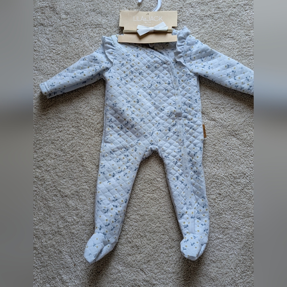 Onesie With Bow Size 3m - Nwt